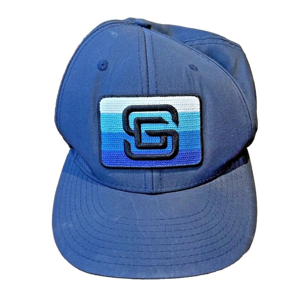 Sterling Grove Golf Country Club Trucker Hat Cap Blue White Mesh Snapback SG